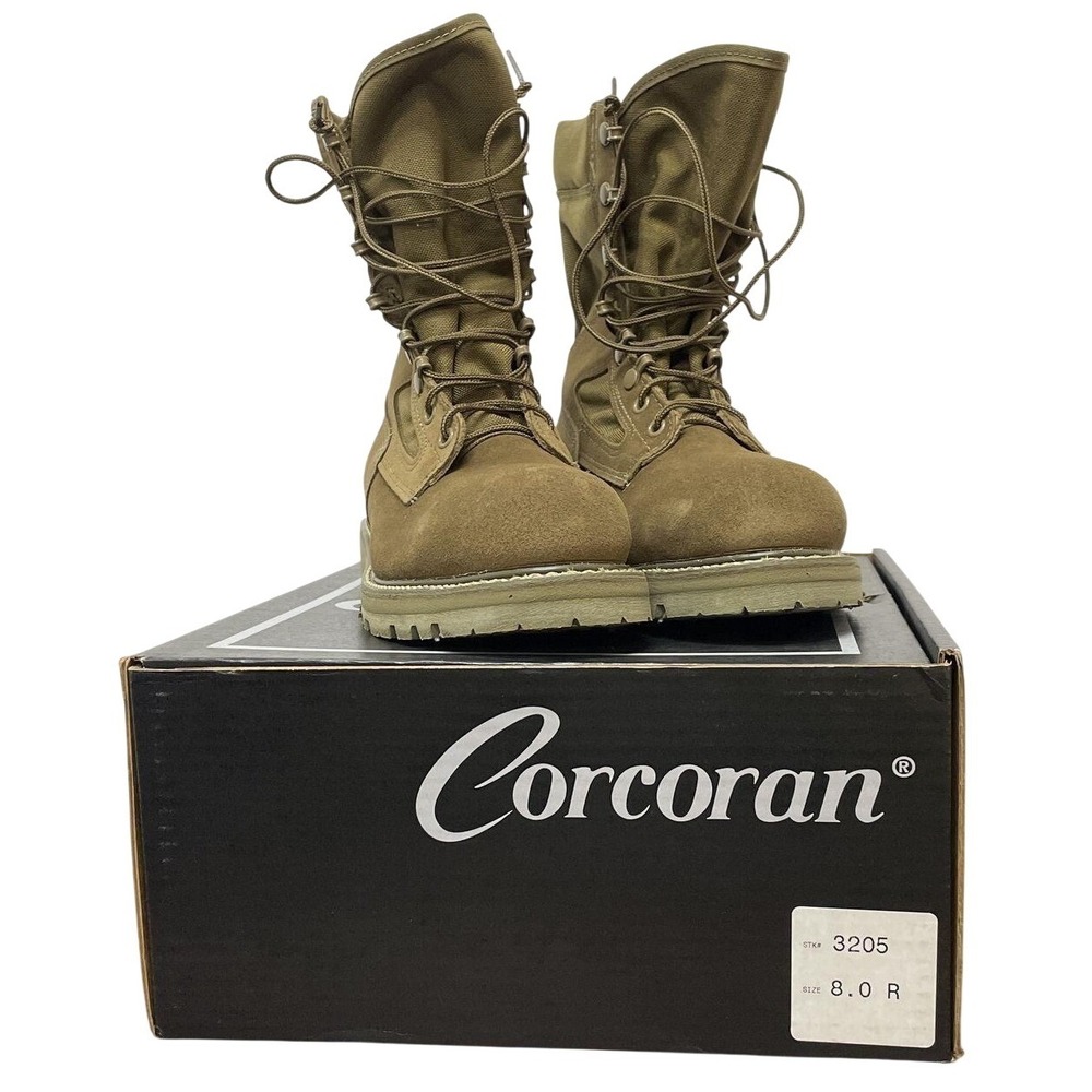 Corcoran 3205 Marauder Coyote Combat Boots‎ Mens 8.0 R Steel Toe USA Made NIB